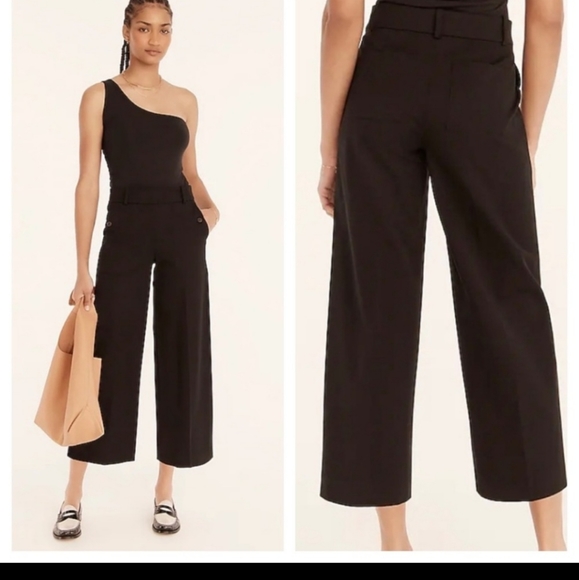 J. Crew Pants - J. Crew Sydney wide leg crop pants bi-stretch cotton